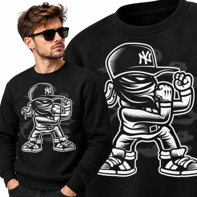 BLUZA ANIMOWANA  NY FIGHTEER
